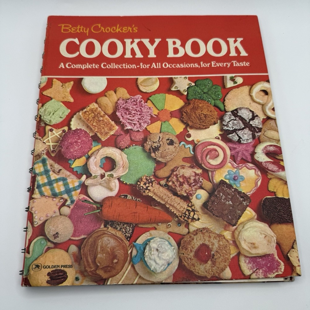 Betty Crocker Cooky Book VINTAGE 1976 Spiral Bound Cookies Twentieth Printing